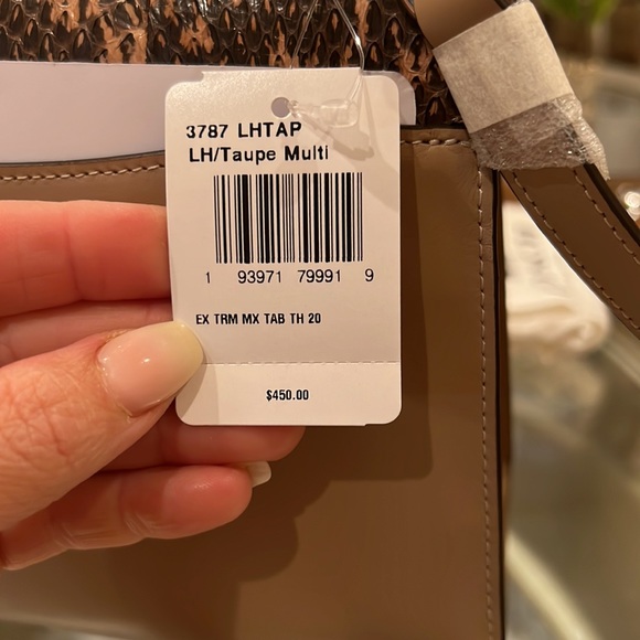 Coach Tabby 20 Top Handle In Colorblock With Snakeskin Detail Crossbody Bag 3787 - Picture 14 of 14